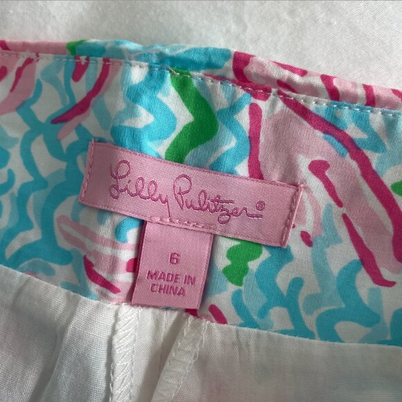 LILLY PULITZER Cala Skort in Lobstah Roll Holy Grail SZ 6 - Picture 4 of 5